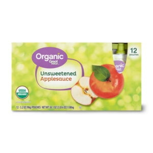 Great Value Organic Unsweetened Applesauce Pouches – Healthy Snacking Made Easy